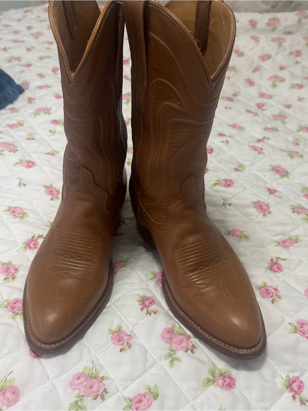 Tecovas Tan Leather Cowboy Boots
